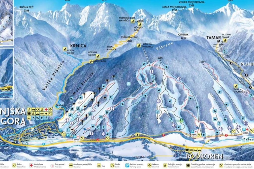 Pr Anzico Apartman Kranjska Gora Kültér fotó